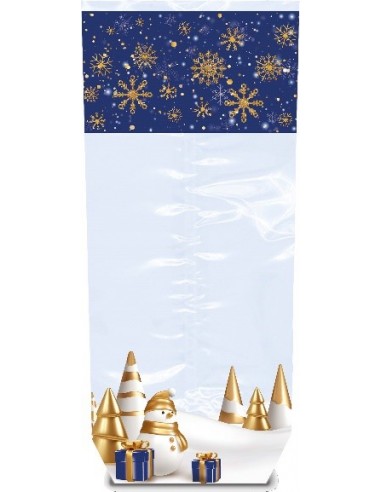 Sachet fond carton motif Nuit de Noël...